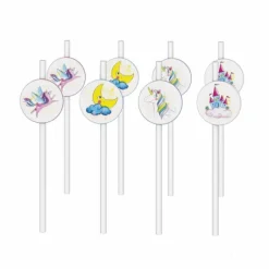 Paille Licornes 20Cm X8Pcs