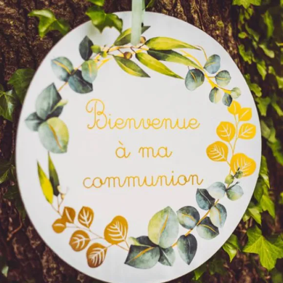 Pancarte Bienvenue A Ma Communion