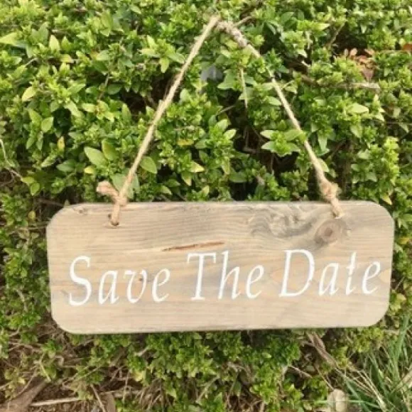 Panneau Bois Suspendre The Date