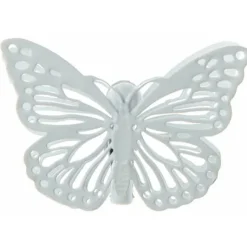 Papillon M Tal Blanc Pas Cher Sur Pince X 4 Pi Ces