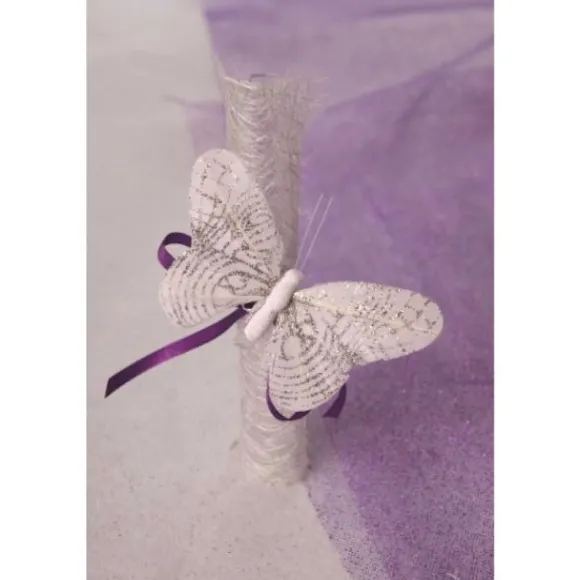 Papillon Sur Pince Scintillante X 6 Pi Ces