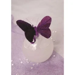 Papillon Sur Pince Scintillante X 6 Pi Ces