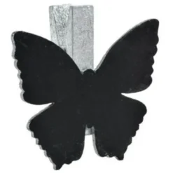 Papillons Ardoise Argent X6