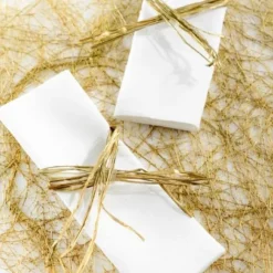 Pelote De Raphia Naturel Or Metallis 50 Gr