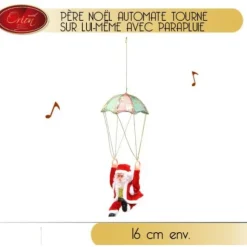 Pere Noel Automate Avec Parapluie