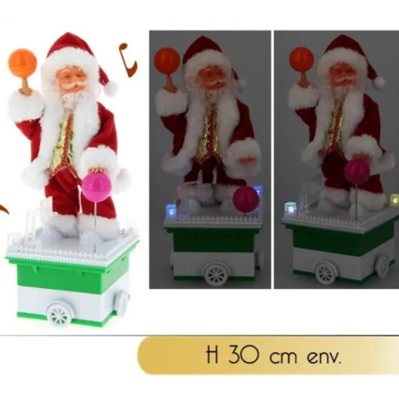 Pere Noel Automate Danse Et Joue Au Basket