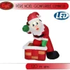 Pere Noel Gonflable Lumineux Dans Chemin E