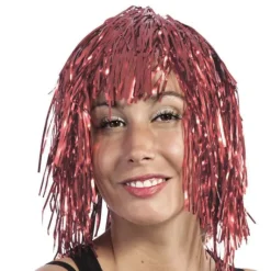 Perruque Disco M Tallique Rose Gold