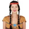 Perruque Indienne Avec Bandeau & Plume