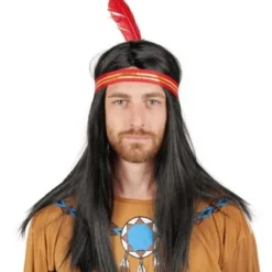 Perruque Indienne Avec Plume