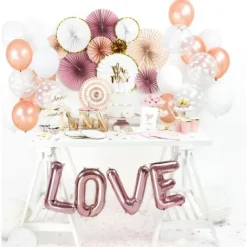 Petit Ballon Gonflable Nacr Rose Gold 12Cm X 100 Pi Ces