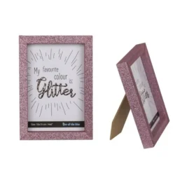 Petit Cadre Photo Rose Gold Paillet 10X15Cm