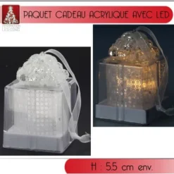 Petit Paquet Cadeau Lumineux Acrylique Led