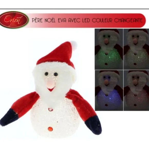 Petit Pere Noel Lumineux 12Cm