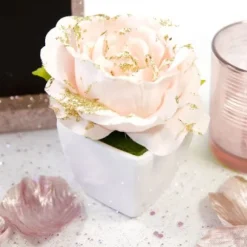 Petit Pot De Rose Gold 8X6Cm