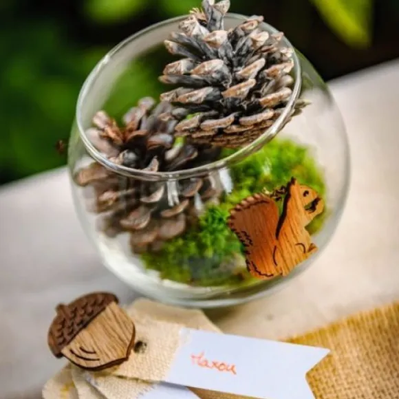 Petit Vase Boule Mariage 10Cm