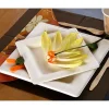 Petite Assiette Carr E Blanche En Fibre De Canne A Sucre 16Cm X 25 Pi Ces