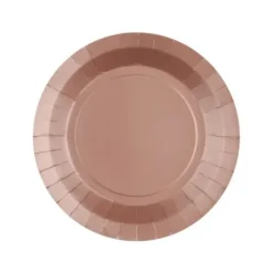 Petite Assiette En Carton Ronde Rose Gold X 10 Pi Ces