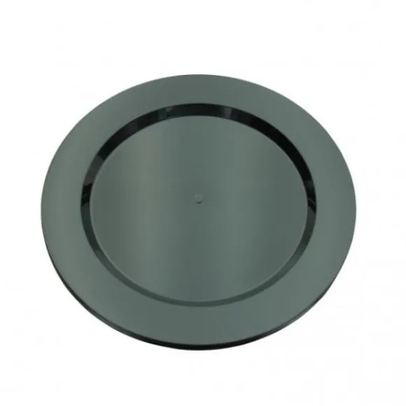 Petite Assiette Plastique Ronde R Utilisable Noire X 6 Pi Ces