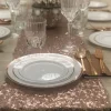Petite Assiette Plastique Ronde Liser Rose Gold X 10 Pi Ces