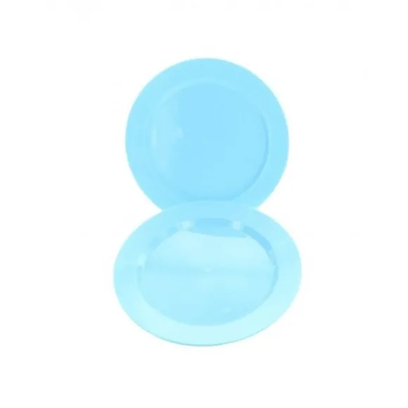 Petite Assiette Plastique Ronde R Utilisable Bleu Ciel X 6 Pi Ces