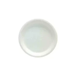 Petite Assiette Ronde Blanche Canne A Sucre 18Cm X 25 Pi Ces