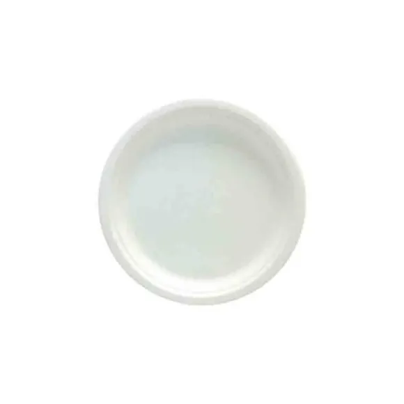 Petite Assiette Ronde Blanche Canne A Sucre 18Cm X 25 Pi Ces
