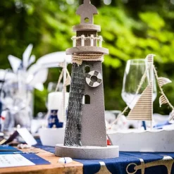 Phare Decoration Mariage Theme Mer 30Cm