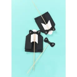 Photobooth Mariage Noeud Papillon Sur Tige X 2 Pi Ces