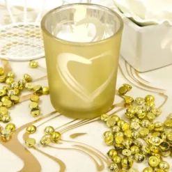 Photophore Decor Coeur Or