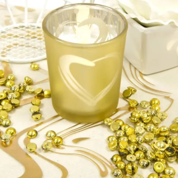 Photophore Decor Coeur Or