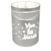 Photophore Led Argent Vive Les Mari S Avec Coeur