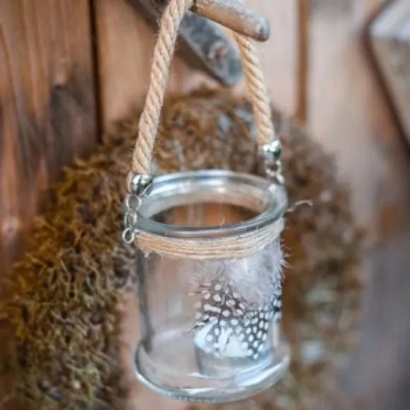 Photophore Mariage Avec Plumettes Mouchet Es