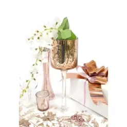 Photophore Sur Pied M Tallis Rose Gold