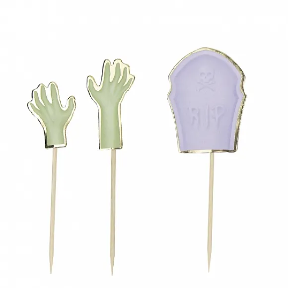 Pics Cocktails Deco Halloween Rip X10 Pi Ces