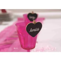 Pince Ardoise Coeur Naturel X 6 Pi Ces