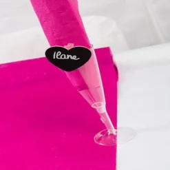 Pince Ardoise Coeur Rose X 6 Pi Ces