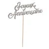 Pique G Teau Joyeux Anniversaire Argent