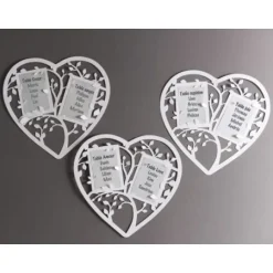 Plan De Table Mariage Coeur Blanc