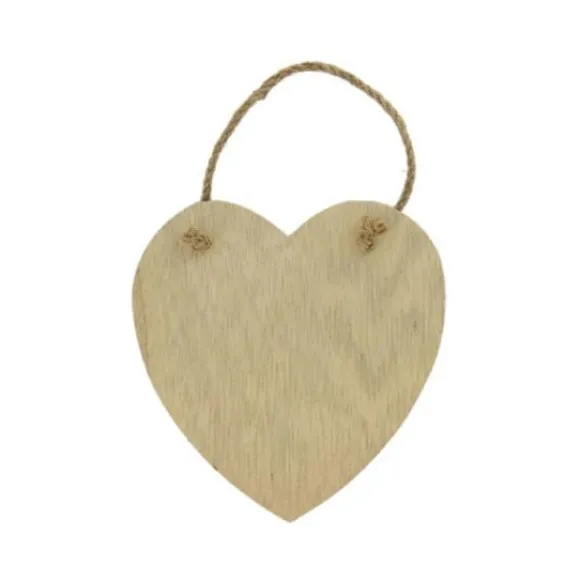 Plaque De Porte En Bois Forme Coeur