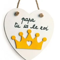 Plaque De Porte En Bois Forme Coeur