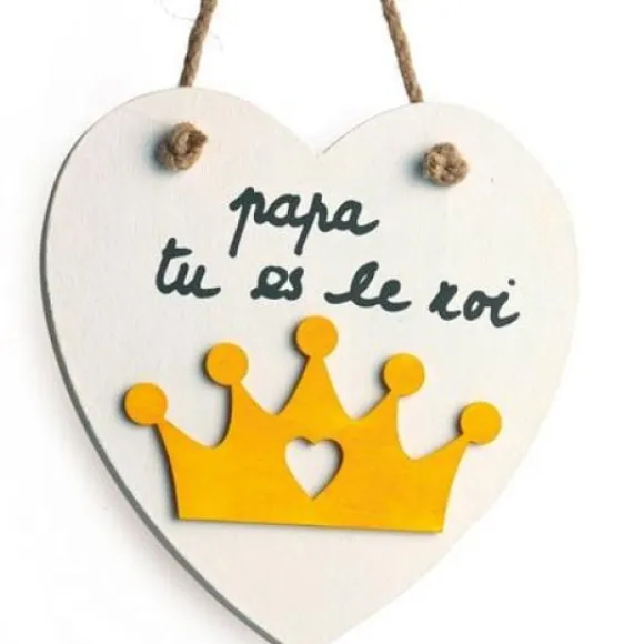 Plaque De Porte En Bois Forme Coeur