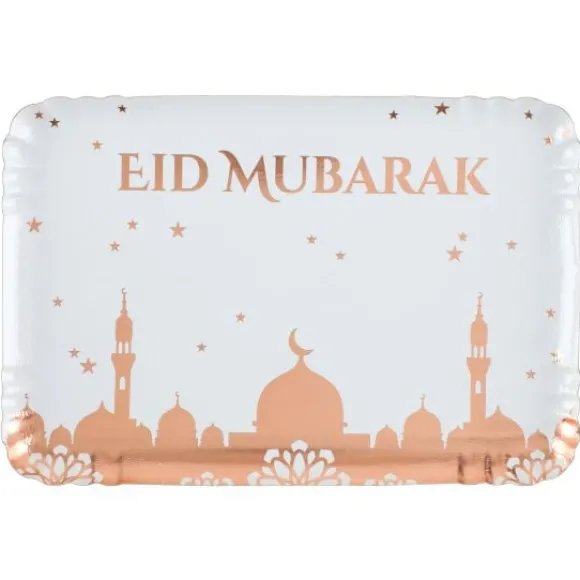 Plateau En Carton Oriental Rose Gold X 5 Pi Ces