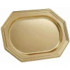 Plateau Plastique Traiteur Dor Octogonal R Utilisable 35 X 25 Cm X 3 Pi Ces