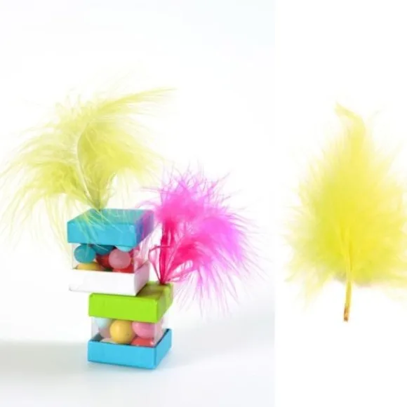 Plume De D Coration Jaune 7Cm X 20 Pi Ces