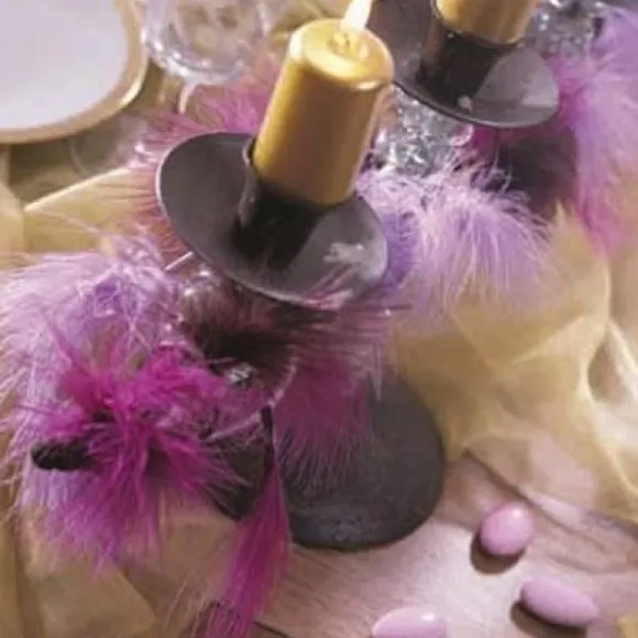 Plume De D Coration Parme 7Cm X 20 Pi Ces