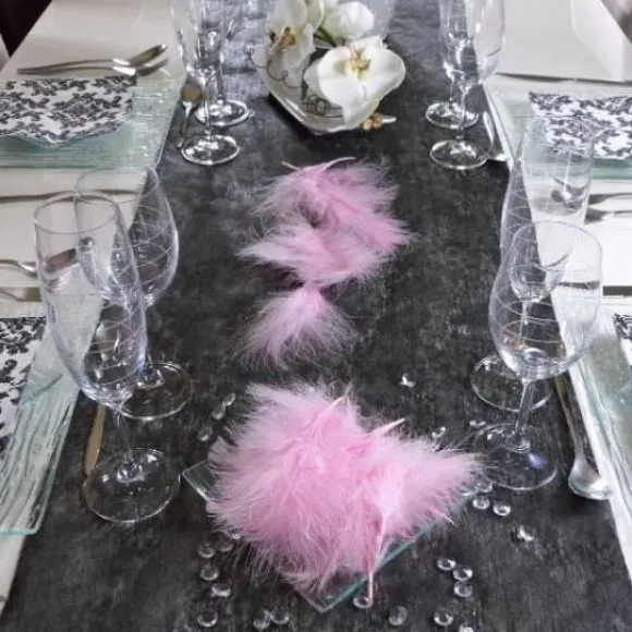 Plume De D Coration Rose 7Cm X 20 Pi Ces