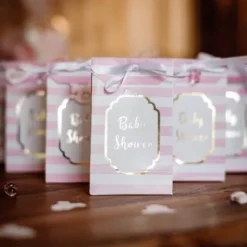 Pochette Cadeau Baby Shower Fille X 10 Pi Ces