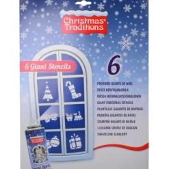 Pochoirs De Noel G Ant 29X39Cm X 6 Pi Ces