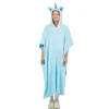 Poncho Licorne Bleu Ciel Taille Adulte